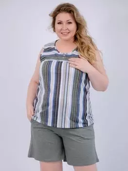 Жен. костюм домашний "Марсель" Серый р. 58