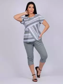 Жен. костюм домашний "Монако" Серый р. 60