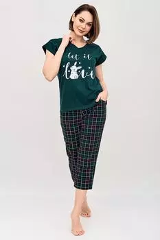 Жен. костюм домашний "Реджи" Изумрудный р. 58