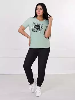 Жен. костюм домашний "Wild-3 Светло-зеленый" р. 48