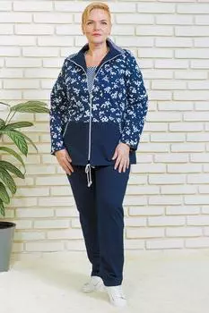 Жен. костюм "Эйприл" Синий р. 58