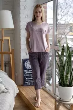 Жен. костюм "Макиато" Бежевый р. 56