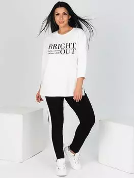 Жен. костюм повседневный "Акцент" Экрю р. 60