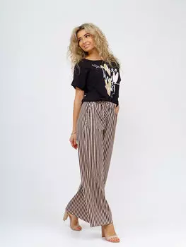 Жен. костюм повседневный арт. 16-0908 Черный р. 50