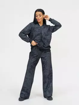 Жен. костюм повседневный арт. 16-0954 Черный р. 54