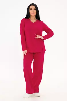 Жен. костюм повседневный арт. 19-0842 Фуксия р. 56