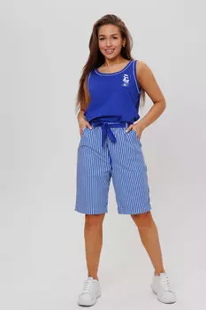 Жен. костюм повседневный арт. 23-0462 Васильковый р. 44