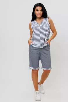 Жен. костюм повседневный арт. 23-0528 Серый р. 48