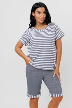 Жен. костюм повседневный арт. 23-0589 Серый р. 56