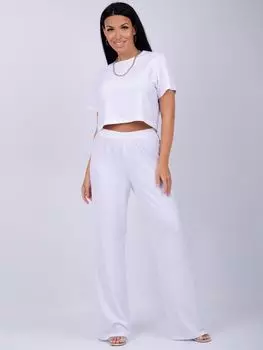 Жен. костюм повседневный "Асти" Белый р. 48