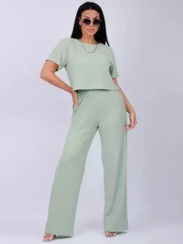 Жен. костюм повседневный "Асти" Оливковый р. 44