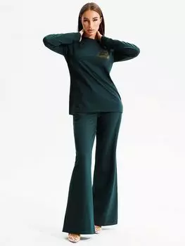 Жен. костюм повседневный "Хизер" Зеленый р. 54