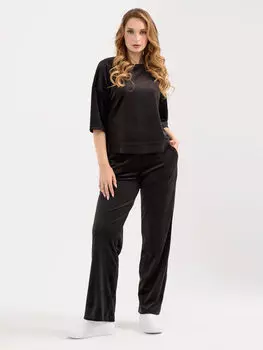 Жен. костюм повседневный "Идиллия" Черный р. 52