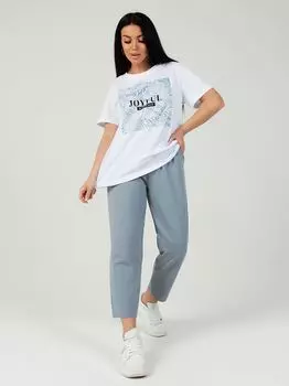 Жен. костюм повседневный "Эмили" Серо-голубой р. 50