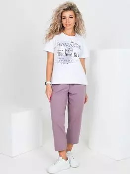 Жен. костюм повседневный "Эрика" Лиловый р. 62