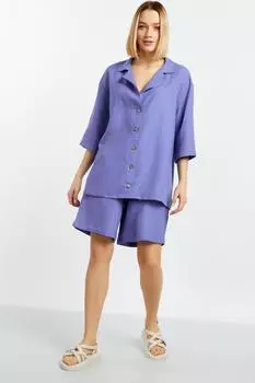 Жен. костюм повседневный "Леона" Синий р. 54