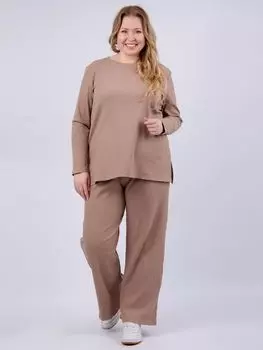 Жен. костюм повседневный "Мадлен" Бежевый р. 54