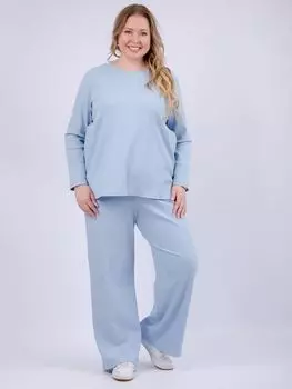Жен. костюм повседневный "Мадлен" Голубой р. 54