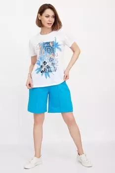 Жен. костюм повседневный "Парадиз" Бирюзовый р. 48