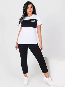 Жен. костюм повседневный "Стайлос" Черный р. 62