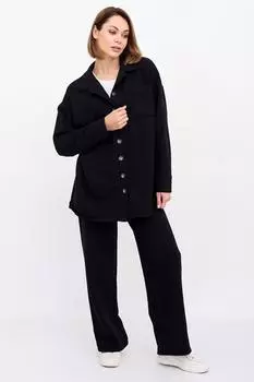 Жен. костюм повседневный "Стелла" Черный р. 56