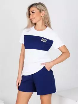 Жен. костюм повседневный "Степ" Индиго р. 48