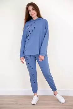 Жен. костюм "Рената" Голубой р. 44