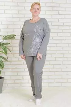 Жен. костюм "Сати" Серый меланж р. 58