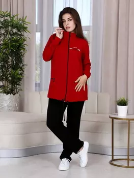 Жен. костюм спортивный арт. 17-0364 Бордовый р. 70