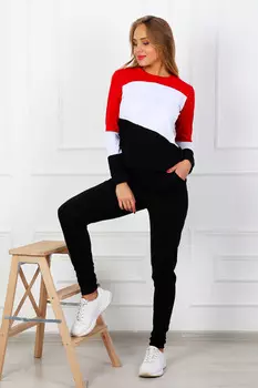 Жен. костюм спортивный арт. 24-0021 Красный р. 58