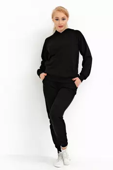 Жен. костюм спортивный арт. 24-0023 Черный р. 48