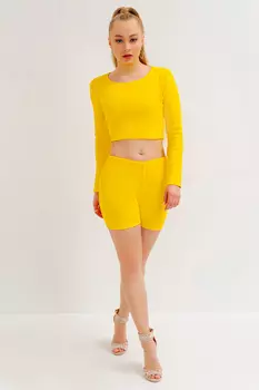 Жен. костюм спортивный арт. 24-0028 Желтый р. 42