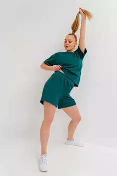 Жен. костюм спортивный арт. 24-0029 Изумрудный р. 42