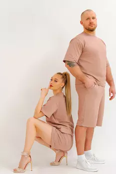 Жен. костюм спортивный арт. 24-0029 Кофейный р. 52