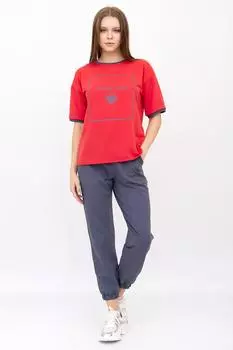 Жен. костюм спортивный "Движение Красный" р. 48