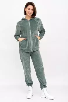 Жен. костюм спортивный "Шалфей" Хаки р. 44