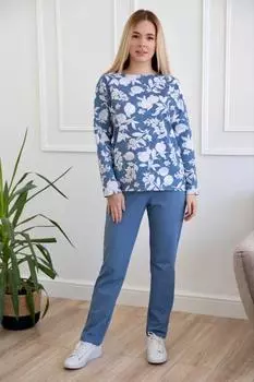 Жен. костюм "Венеция" Синий р. 52