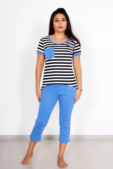 Жен. костюм "Вика" Васильковый р. 44