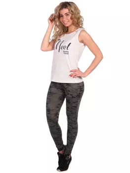 Жен. легинсы "арт. 16-0263 Серый" р. 42