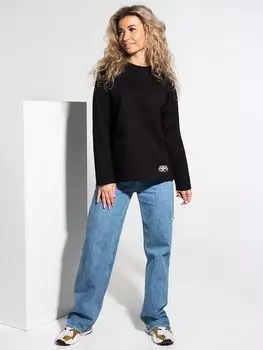 Жен. лонгслив "Алекса Черный" р. 44