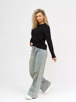 Жен. лонгслив арт. 16-0939 Черный р. 48