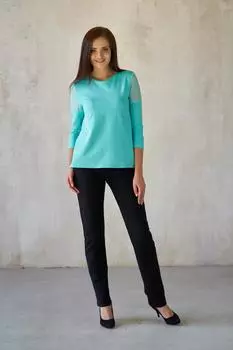 Жен. лонгслив "арт. 19-0182 Ментол" р. 44