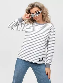 Жен. лонгслив "Вайб" Серый р. 44