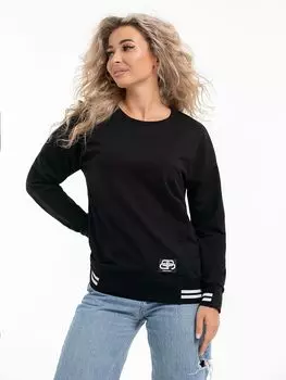 Жен. лонгслив "Валенсия Черный" р. 46