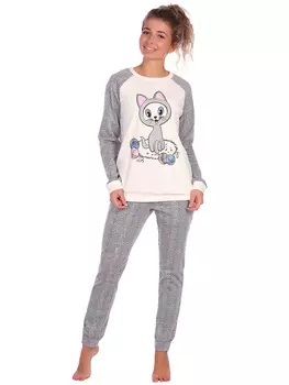 Жен. пижама арт. 16-0615 Серый р. 62