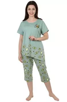 Жен. пижама "Авокадо" Зеленый р. 60