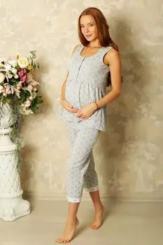 Жен. пижама "Good Night" Серый р. 52