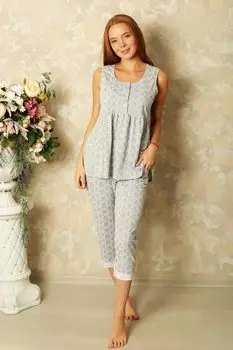 Жен. пижама "Good Night" Серый р. 52