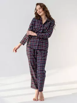 Жен. пижама с брюками "Добрый вечер" Синий р. 44