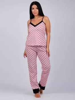 Жен. пижама с брюками "Франческа" Сухая роза р. 42